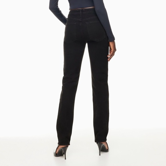 Agolde Devon Low Rise Stacked Stovepipe Jeans Size 28 / 6 Black NWOT - Picture 7 of 8